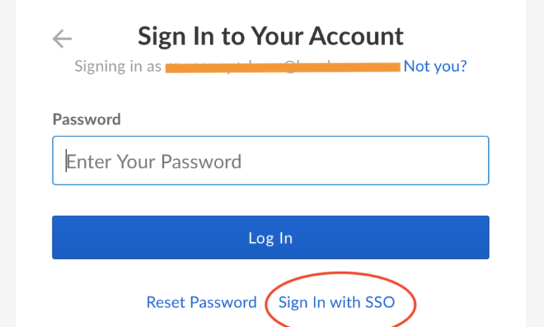 SSO login