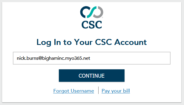 Login CSC