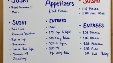 Osaka Restaurant Menu
