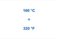 160 c to f​